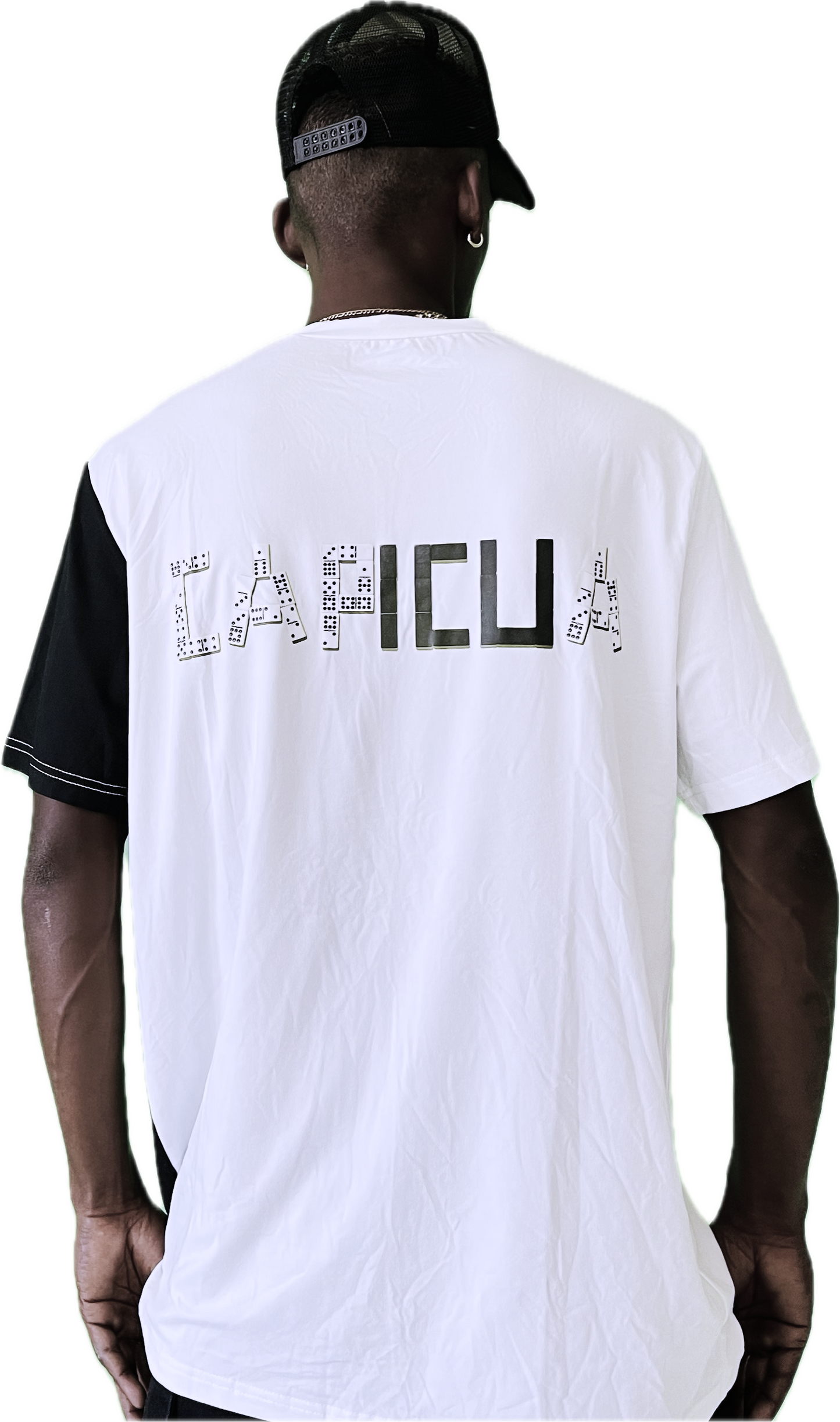Baseball Jersey With Dominos Expression "Capicu" on Back