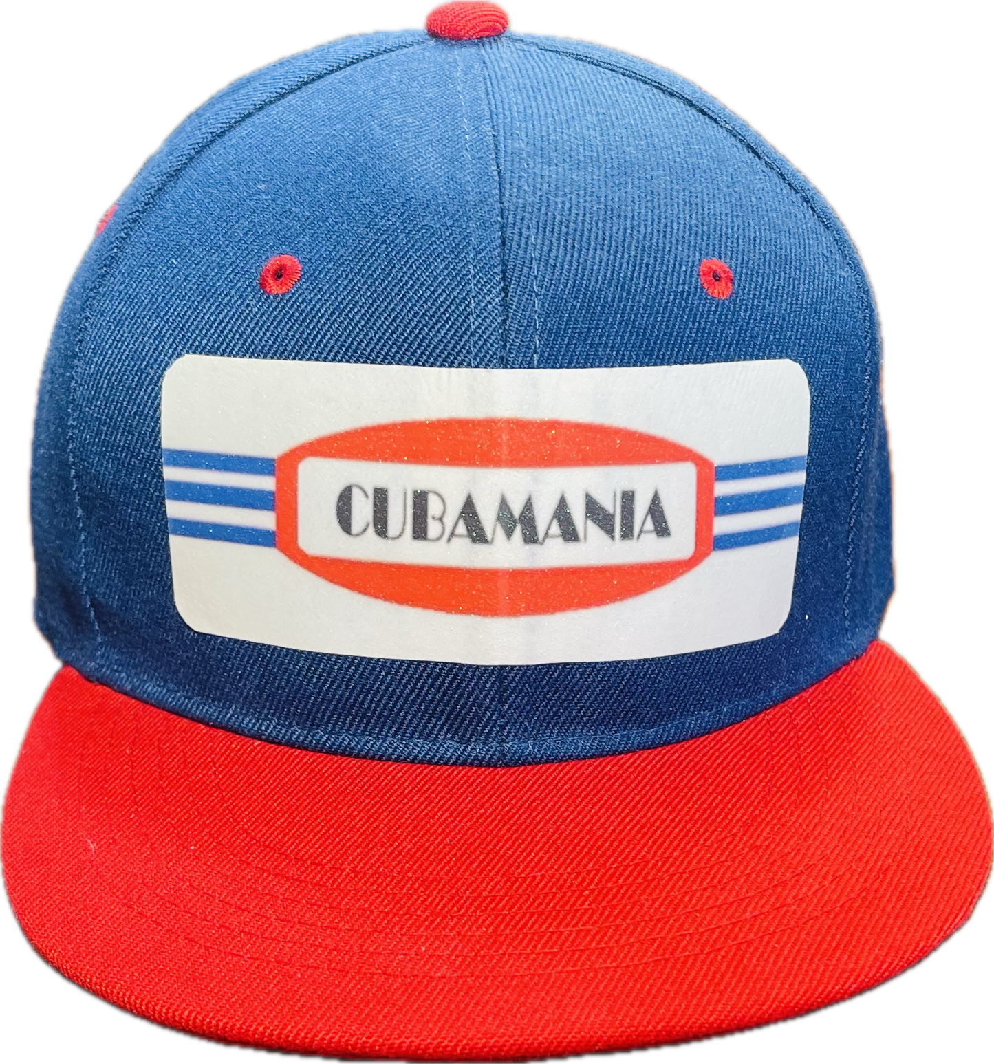Gorra de béisbol Cubamania azul y roja