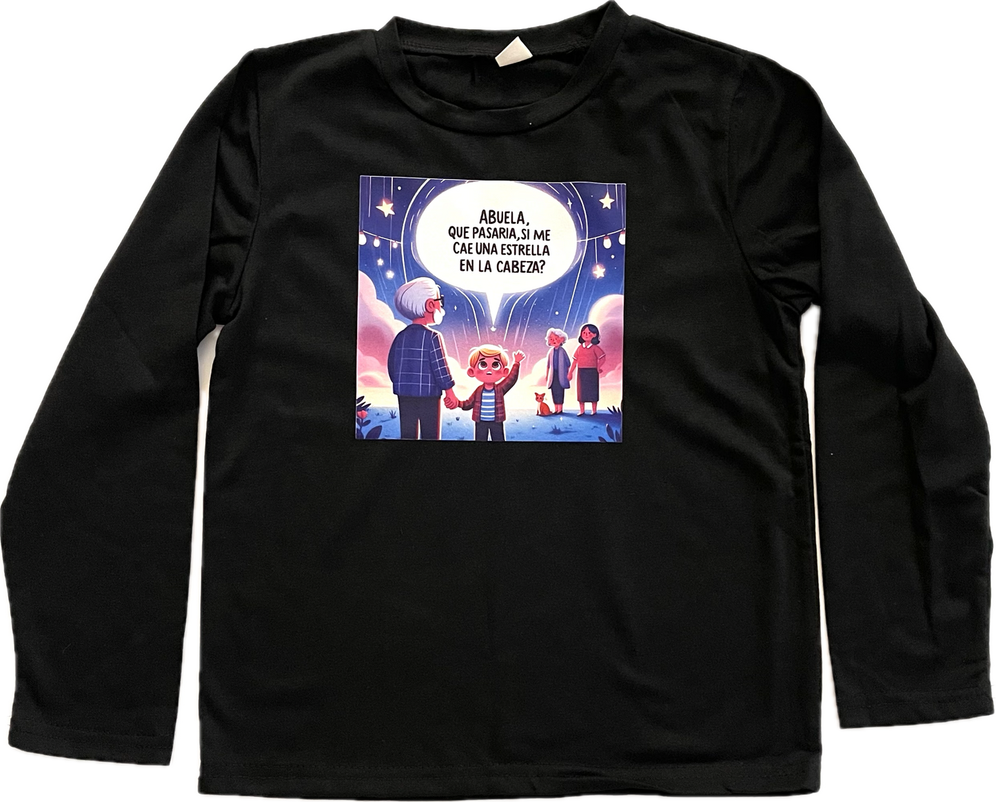 Black Kids Long-Sleeve Shirt