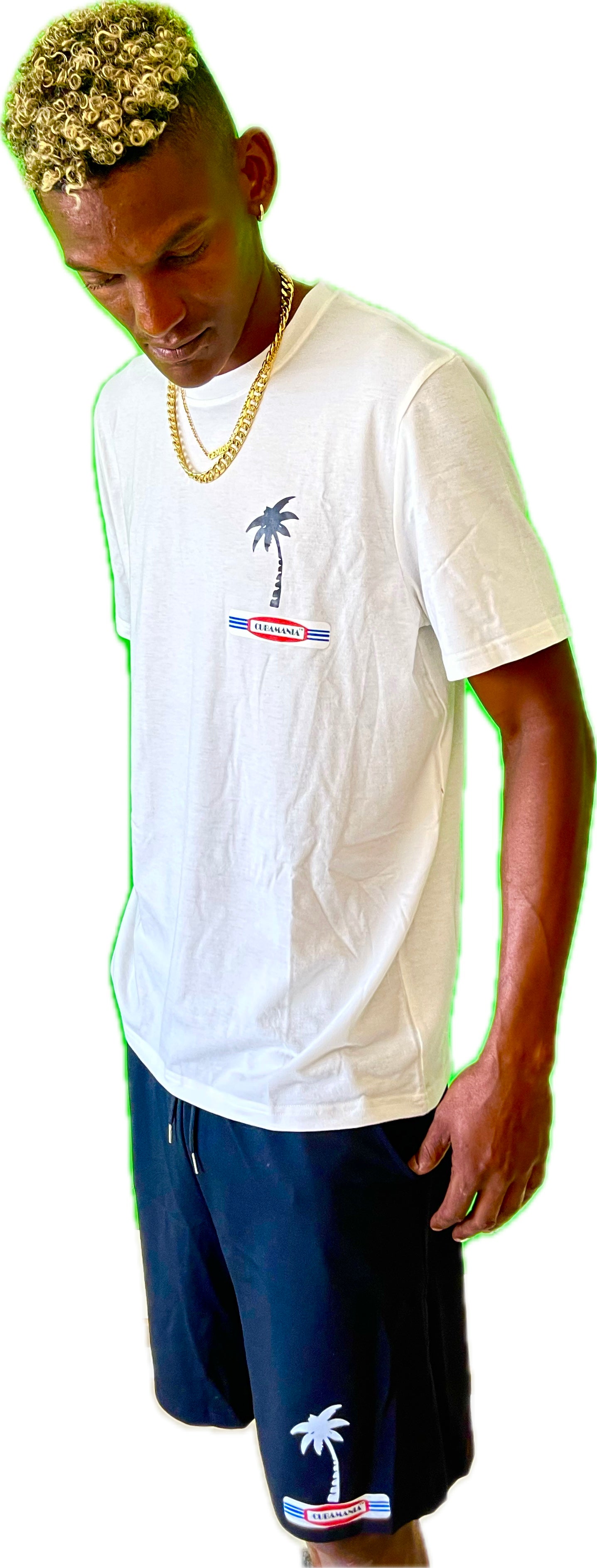 Palm-Tree Shorts Set