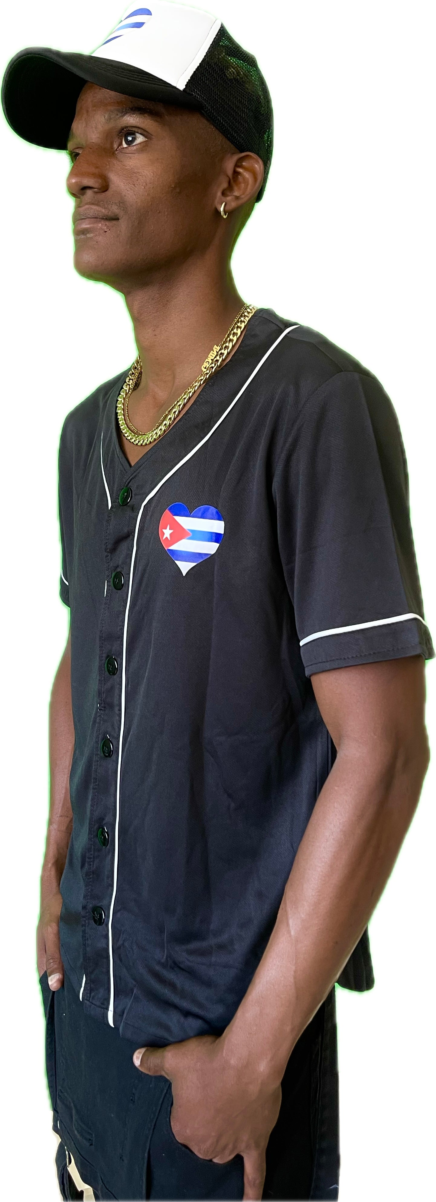 Jersey con diseño en forma de corazón cubano