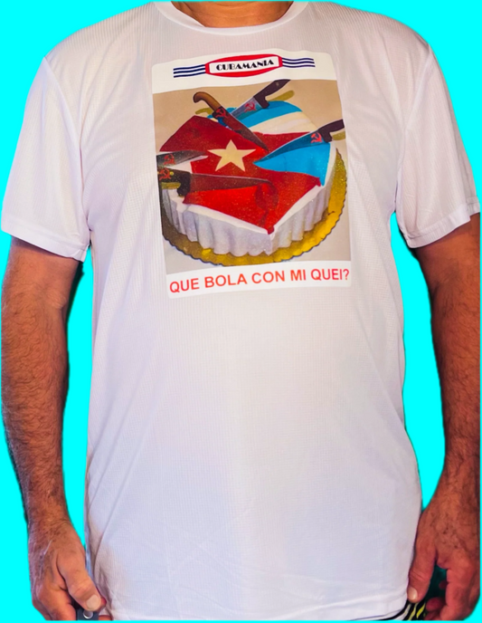 Camiseta blanca con "¿Que Bola Con Mi Kei?"