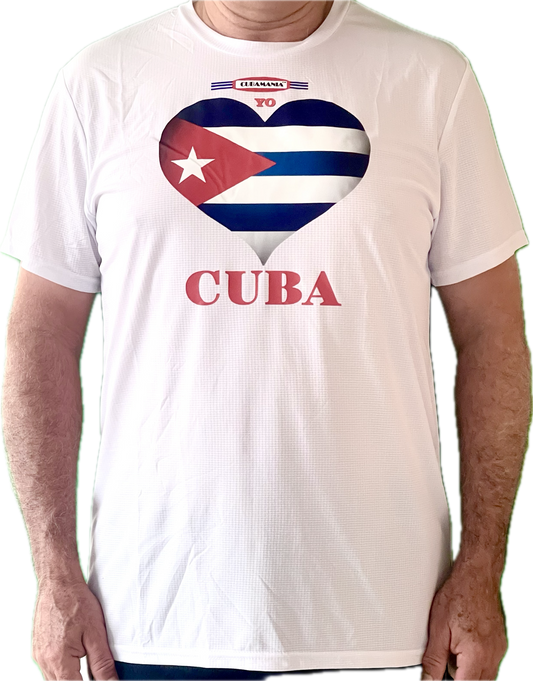 White "I Heart Cuba" T-shirt