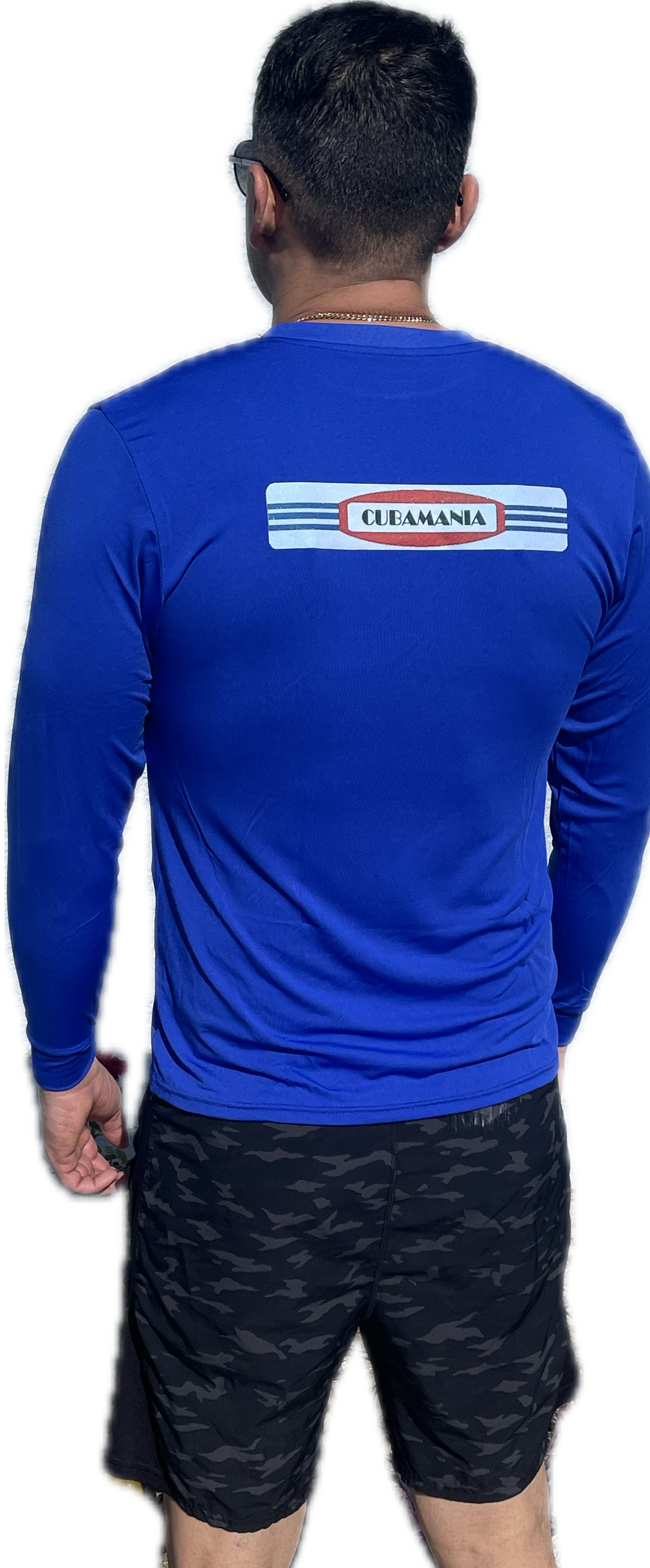 Blue Long-Sleeve Cubamania Shirt