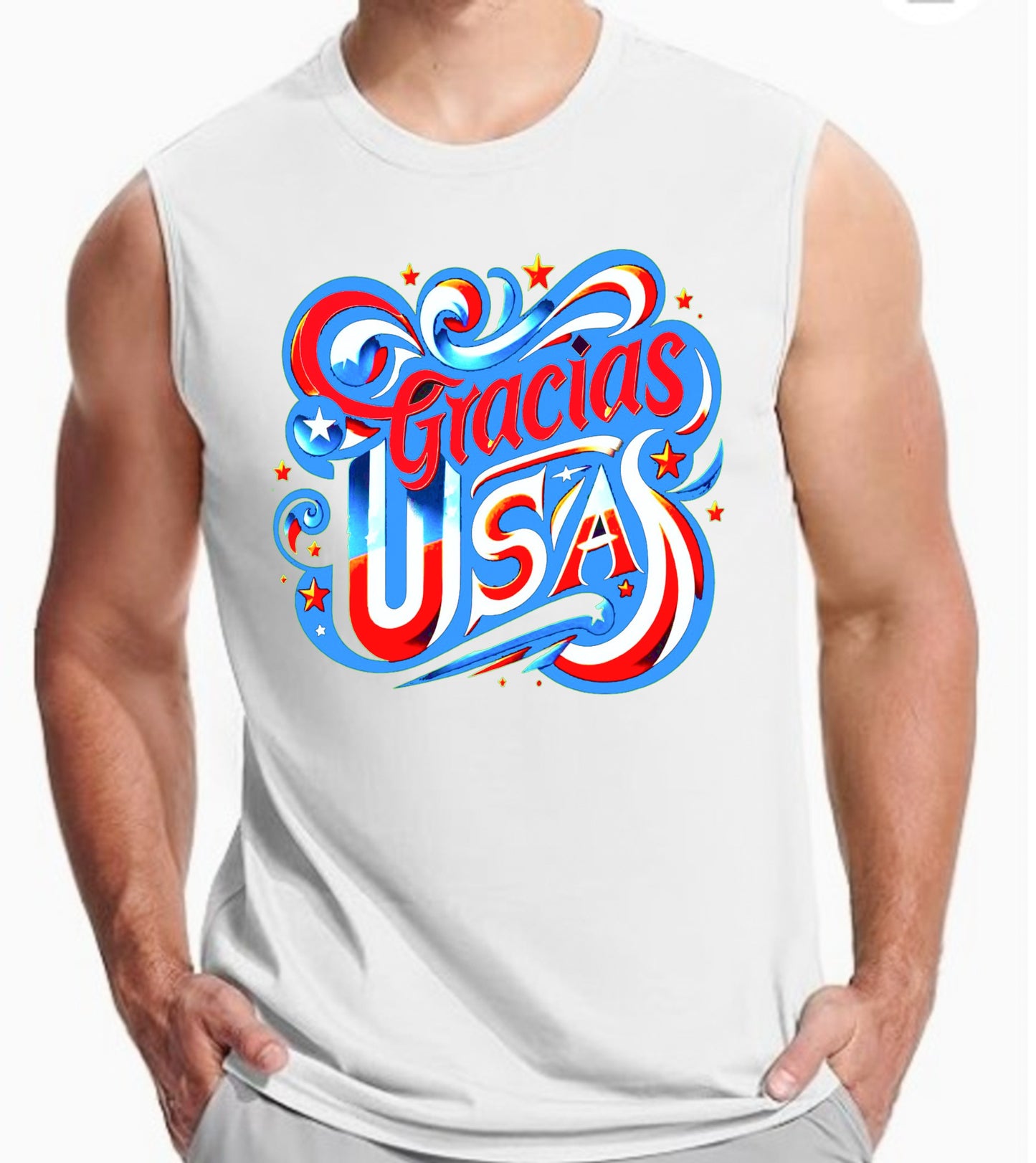 White Cubamaniausa Men’s Tank Top