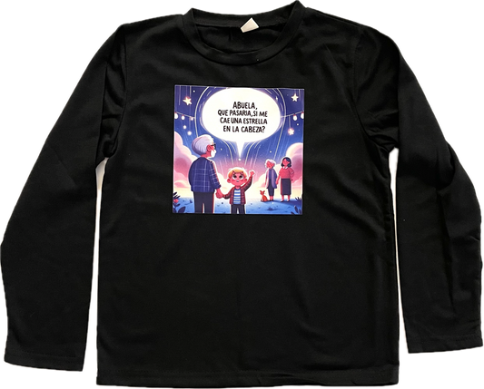 Black Kids Long-Sleeve Shirt