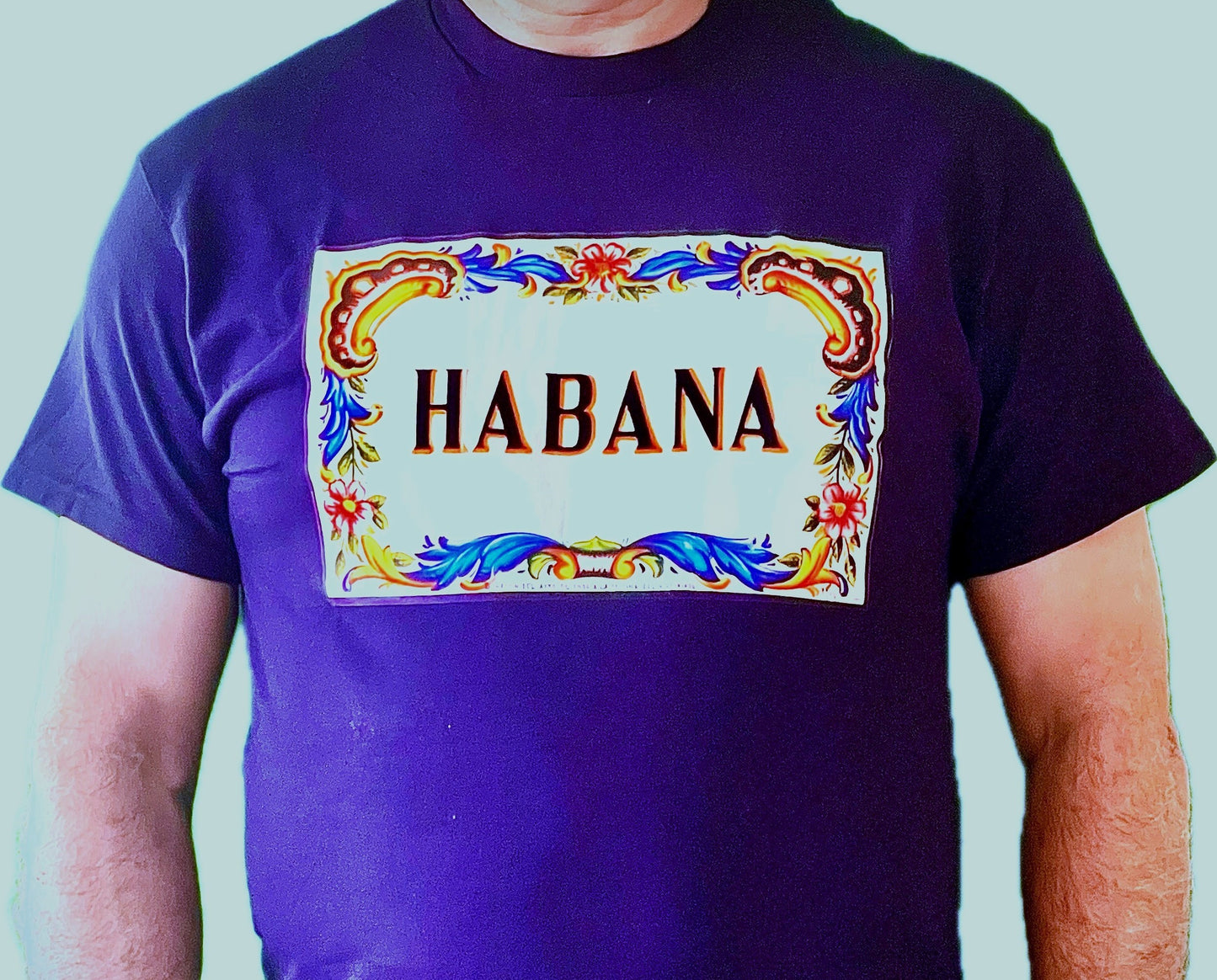 T-shirts With Ornate Habana Tile Image